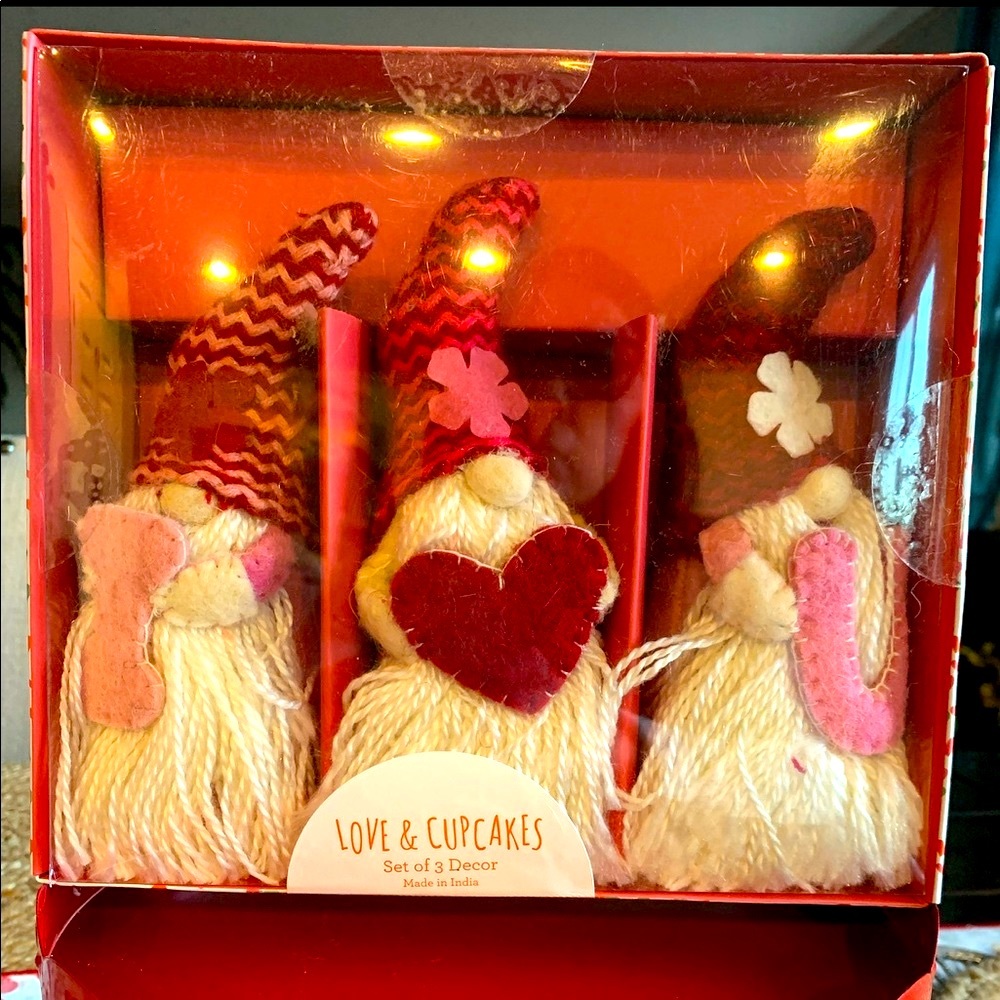 Valentines Gnome “I Love You” Decor Set
